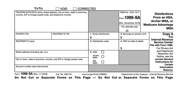 IRS Form 1099-SA