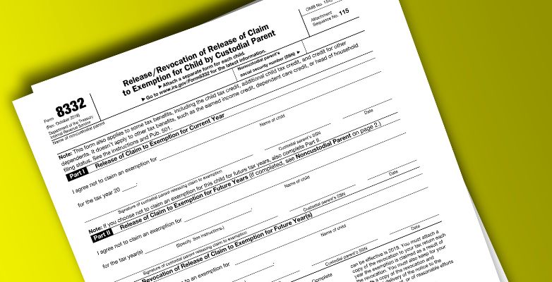 IRS Form 8332, ReleaseRevocation of Release of Claim to Exemption for Child by Custodial Parent