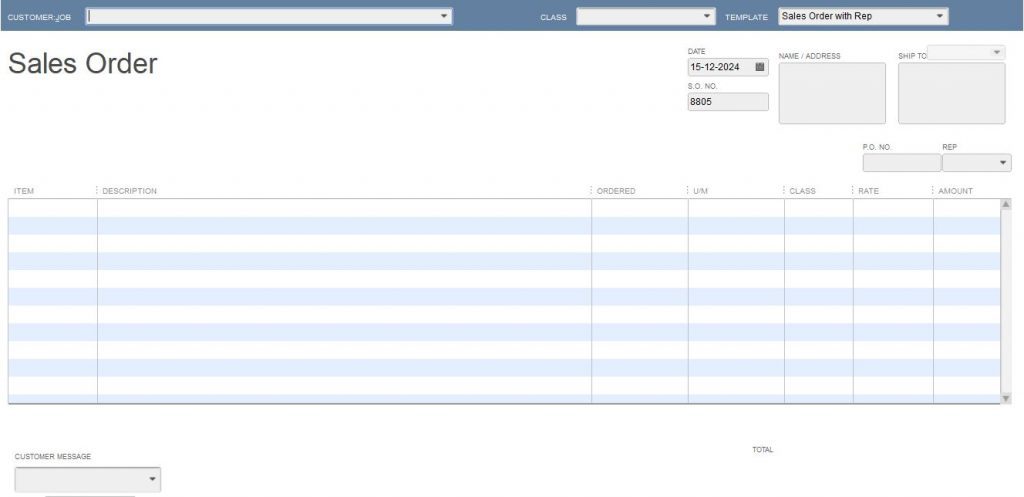 Import Sales Orders into QuickBooks Desktop