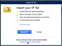 Steps to import IIF files to QuickBooks