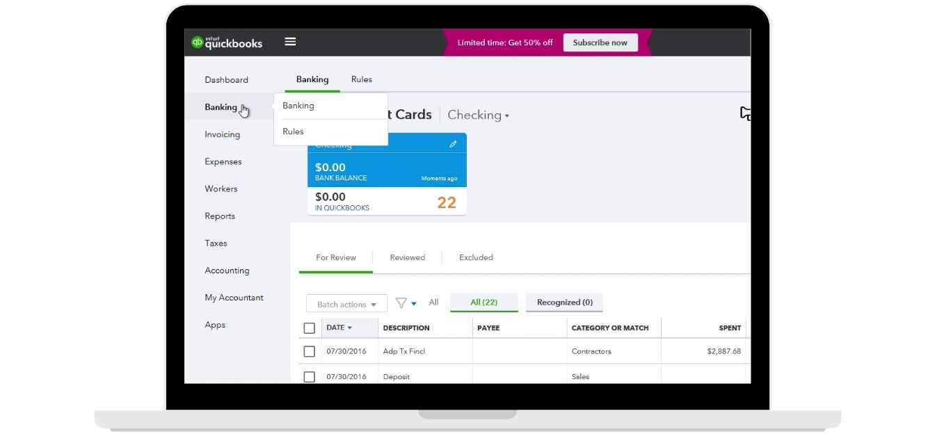 CSV Import QuickBooks Online