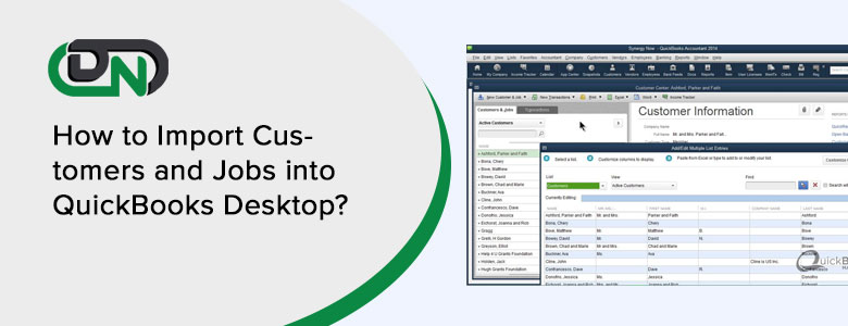 Import Customer and Jobs into QuickBooks Desktop