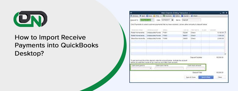 Import Receive Payments into QuickBooks Desktop