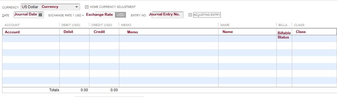 Import Journal Entries in QuickBooks