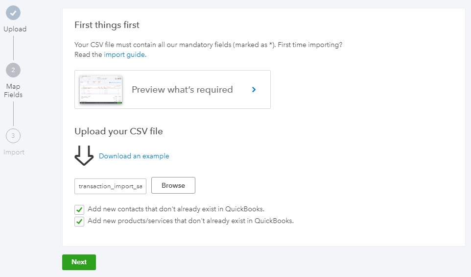 Open your Import Credit Notes Tool