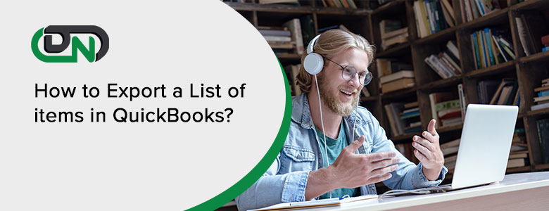 How to Export a List of items in QuickBooks