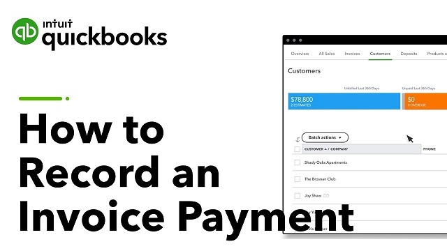 Record Invoice Payments in QuickBooks Online