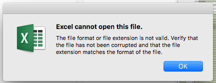 Excel cannot open (filename).xlsx file
