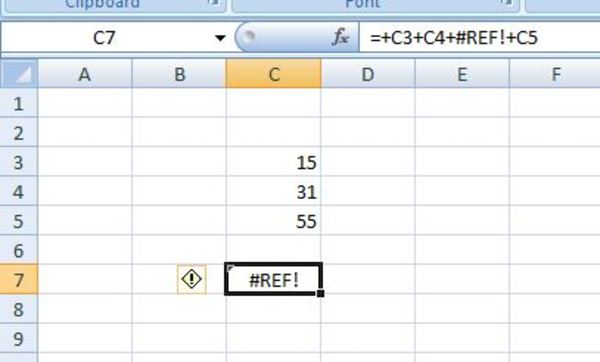 Excel Formula Error