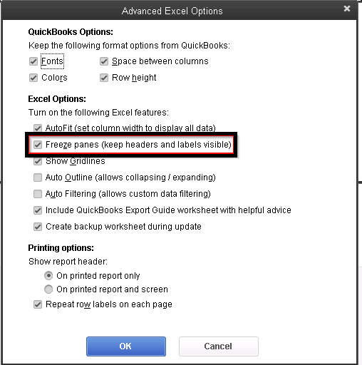 QuickBooks Freezes During Exporting to Microsoft Excel: Settled