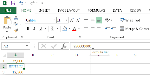 ### - Excel Formula Error