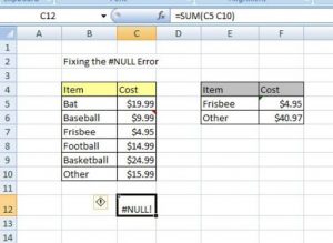 8 Common Excel Formula Errors and How to Fix them