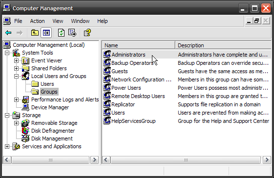 Create New Windows User Admin Create New Windows User Admin