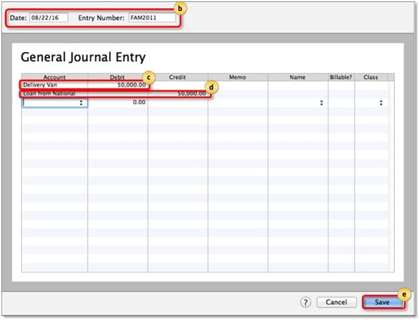 Select General Journal Entry