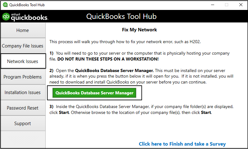 Install Database Server Manager