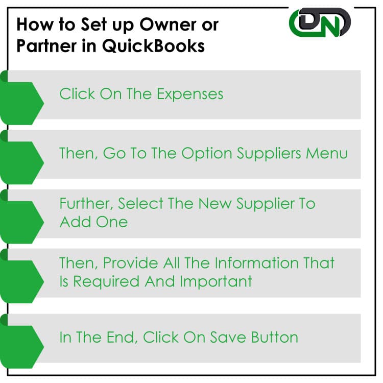 Set Up an Owner or Partner in QuickBooks