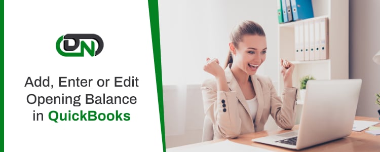 Add, Enter or Edit Opening Balance in QuickBooks