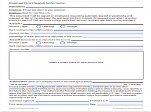 quickbooks payroll direct deposit form write and setup