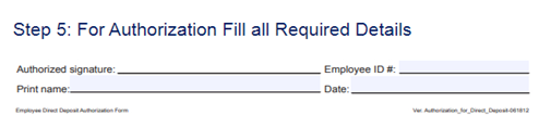 Authorization Fill all Needed Fields