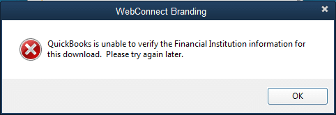 institution unable verify