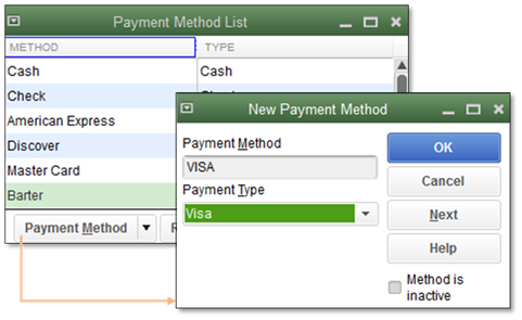 Payment Method List