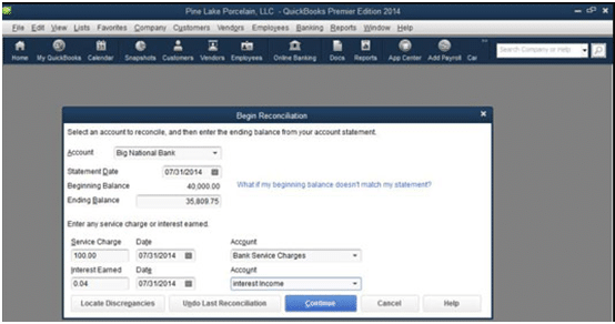 Reconcile Banking Accounts in QuickBooks