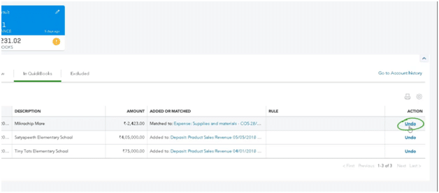 Unmatch a Transaction in QuickBooks Online 7