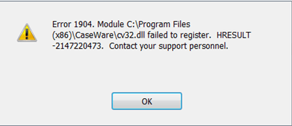 QuickBooks Error 1904