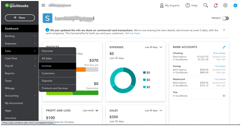 Send an Invoices in QuickBooks Online