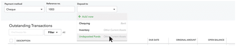 Receive Payments in QuickBooks Online