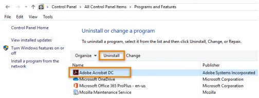 Fix the Adobe Acrobat Reader