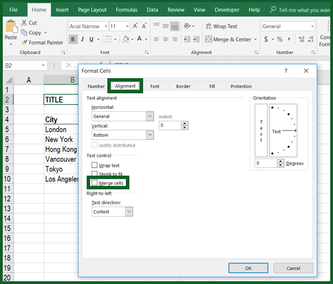 Merge Cells in Microsoft Excel Merge Cells in Microsoft Excel