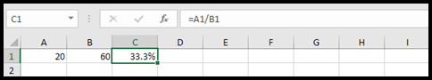 Calculating the Percentage Change