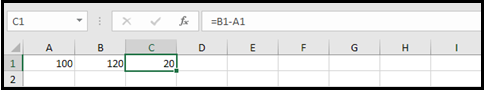 Calculation of The Difference