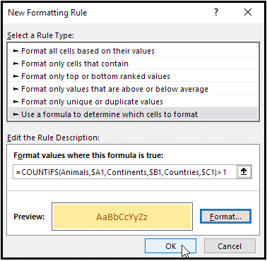 choose a formatting style choose a formatting style