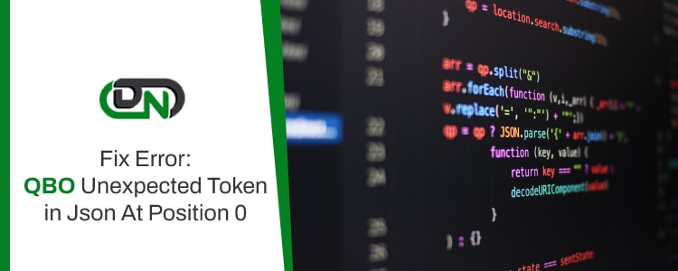 Fix Error: Qbo Unexpected Token In Json At Position 0