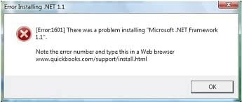 QuickBooks Desktop Error 1601
