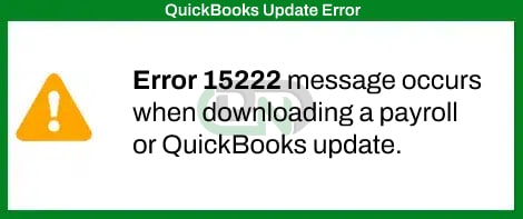 QuickBooks Payroll Update Error 15222