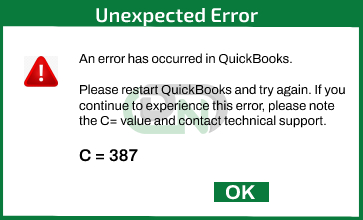 QuickBooks Desktop Error C=387