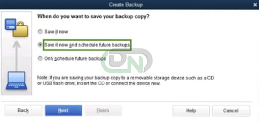 Schedule Future Backups