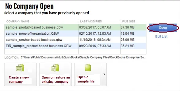 Company File QuickBooks Error C272 1