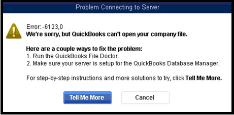 QuickBooks Error -6123, 0