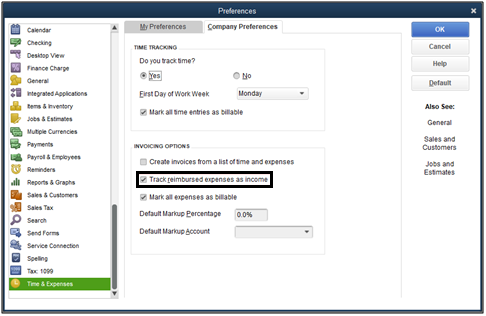 Track Reimbursed or Billable Expenses