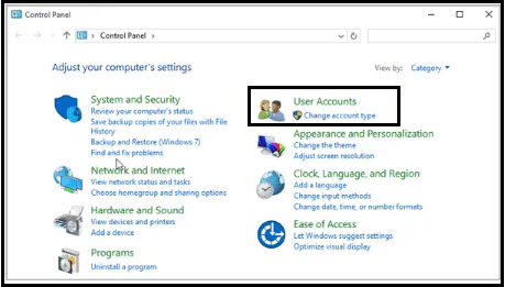 User Accounts User Accounts