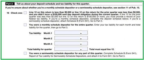 Part 2 of Form 941