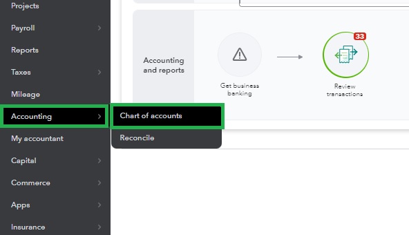 Navigate to the Credit Card Register