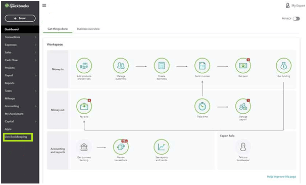 QuickBooks Live Bookkeeping