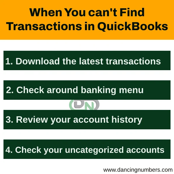 how to add missing bank transactions in quickbooks online