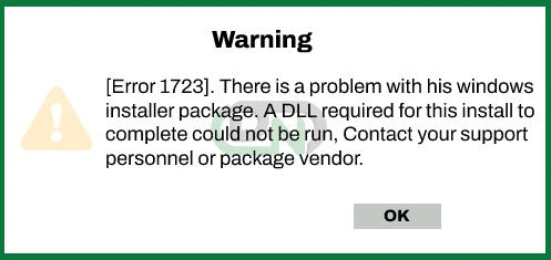 QuickBooks Error 1723