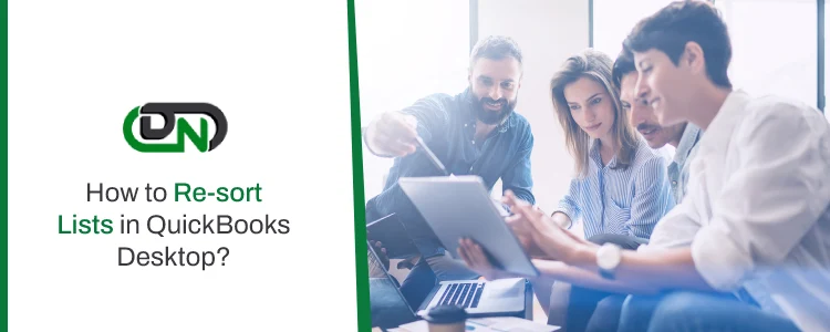 Re-sort Lists in QuickBooks Desktop